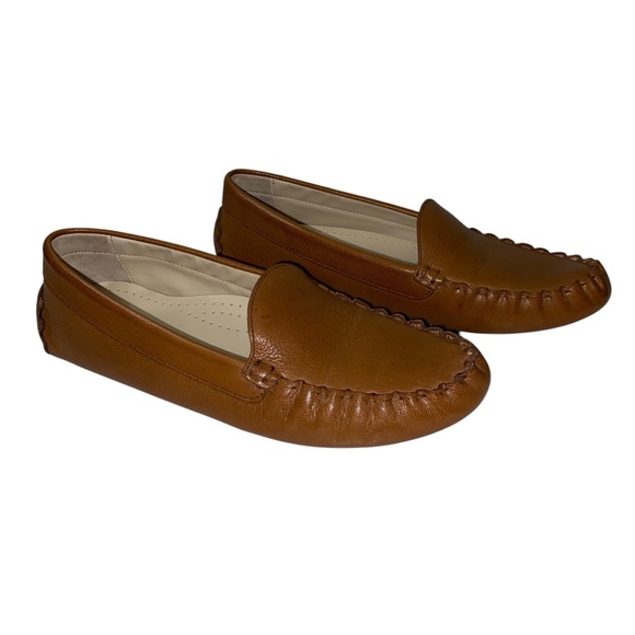 Cole Haan Women's Evelyn Driver Loafer Moccasin Shoes 5.5 Tan Brown Leather - Picture 4 of 14